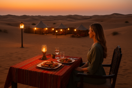VIP Desert Safari Dubai with Table Service