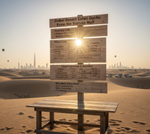 How far is desert safari
