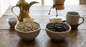difference between Bedouin coffee and regular coffee