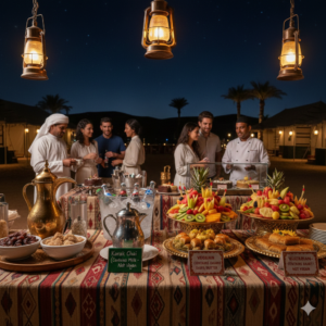 vegetarian and vegan food available at desert safari camps