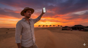 Is there signal in Dubai desert safari