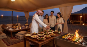 vegetarian and vegan food available at desert safari camps