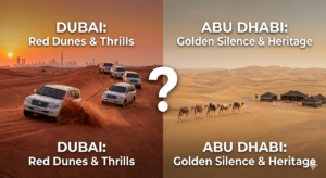 should we do desert safari from dubai or abu dhabi,
