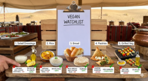 vegetarian and vegan food available at desert safari camps