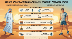 wear jalabiya for desert safari