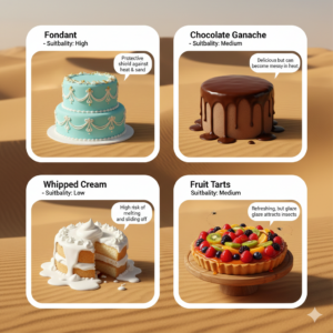 Can I request a special cake for a birthday during a desert safari?
