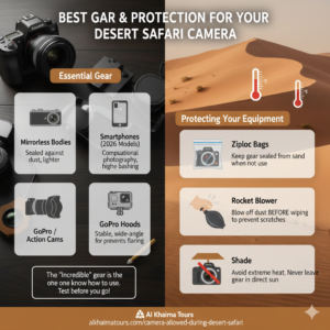 Camera Allowed During Desert Safari 